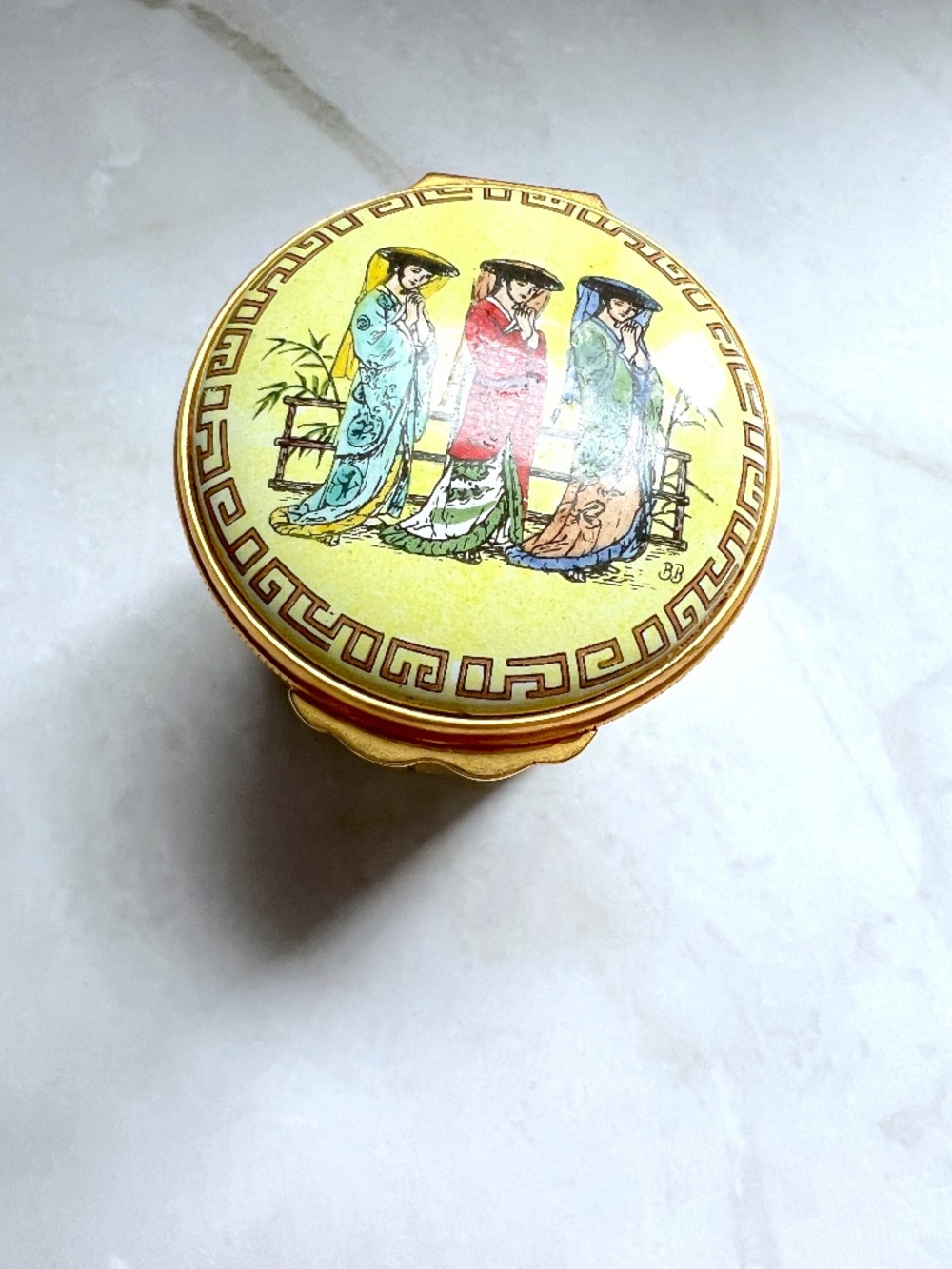 Halcyon Days Limited Edition Mikado Enamel Box #554/750 Barbara Brown Gilbert Su